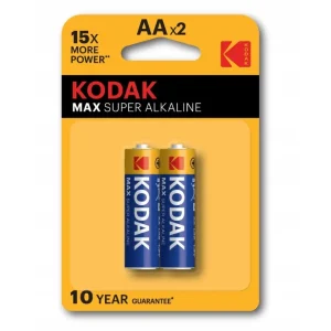 باتری قلمی آلکالاین کداک مدل Kodak Max Super Alkaline پک 2 عددی