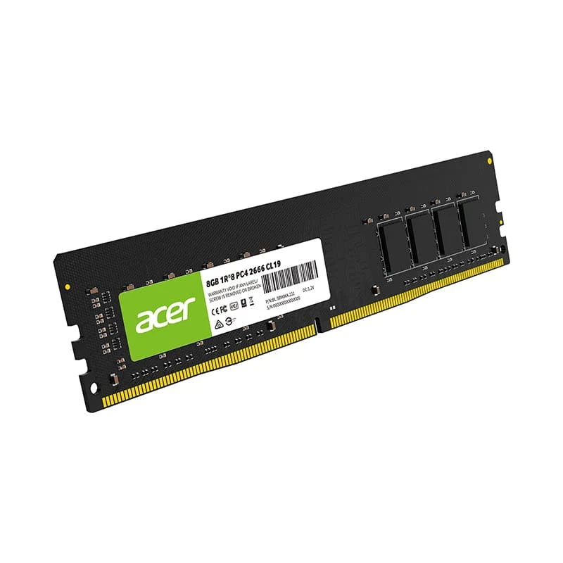 رم کامپیوتر ایسر مدل UD100 DDR4 تک کاناله 8 گیگابایت فرکانس 3200 مگاهرتز تایمینگ CL22 نوع U-DIM