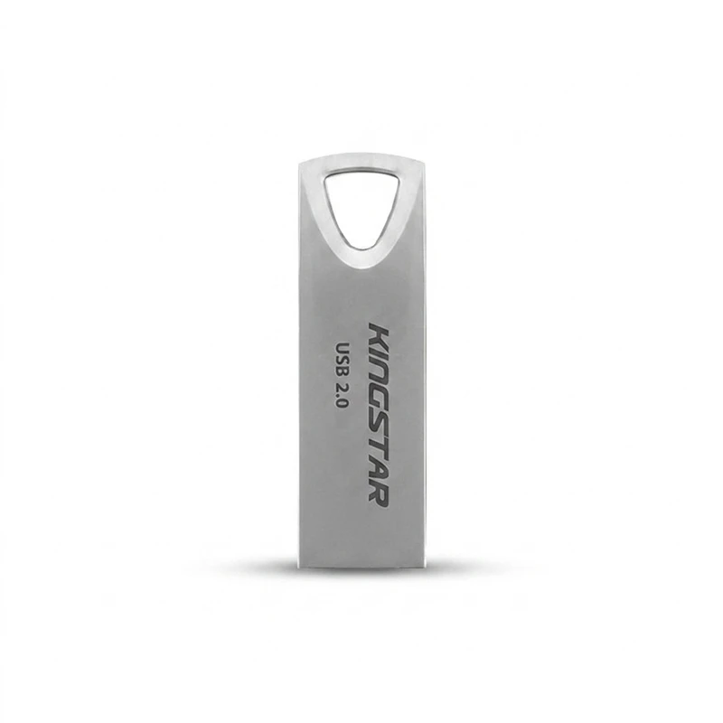 فلش مموری 64 گیگابایت کینگ استار مدل KS222 با رابط USB 2.0، بدنه فلزی و مقاومت در برابر آب، ضربه و گردوغبار